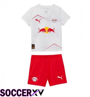 Soccer Jersey RB Leipzig Kids Home White 2025/2026