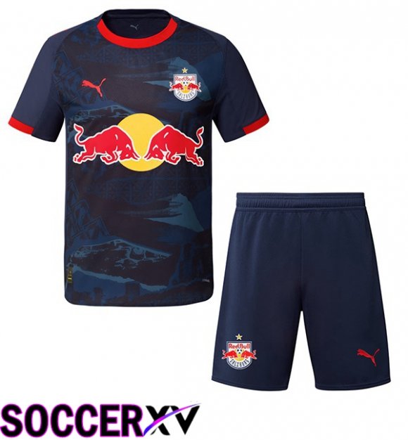 Soccer Jersey FC Red Bull Salzburg Kids Away Blue Royal 2025/2026