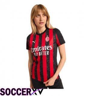 Soccer Jersey AC Milan Women Home Red Black 2025/2026