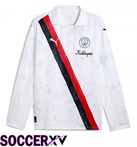 Soccer Jersey Manchester City Club World Cup Home Long sleeve White 2025/2026
