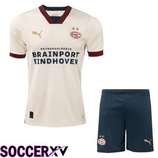 PSV Eindhoven Kids Soccer Jersey Away Brown 2023/2024