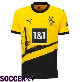 Dortmund BVB Soccer Jersey Home Yellow Black 2023/2024