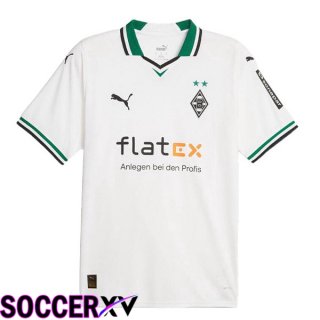 Monchengladbach Soccer Jersey Home White 2023/2024