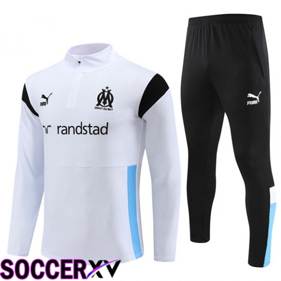 Marseille OM Training Tracksuit Suit White 2023/2024