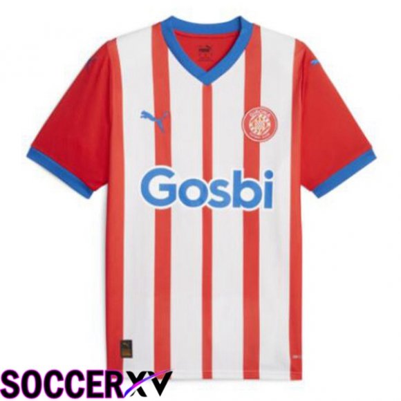 Girona Soccer Jersey Home Red White 2023/2024