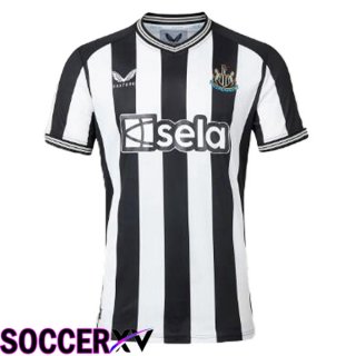 Newcastle United Soccer Jersey Home White Black 2023/2024