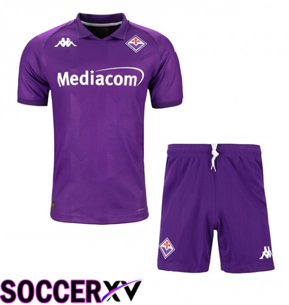 ACF Fiorentina Kids Home New Soccer Jersey 2024/2025