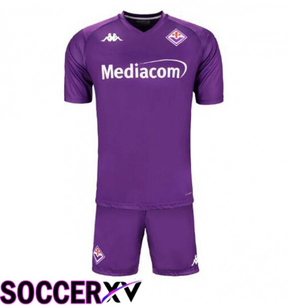 ACF Fiorentina Kids Home Soccer Jersey Purple 2024/2025