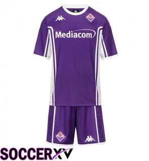Soccer Jersey ACF Fiorentina Kids Home Purple 2025/2026