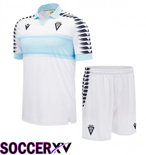 Cadiz CF Kids Away Soccer Jersey White 2024/2025