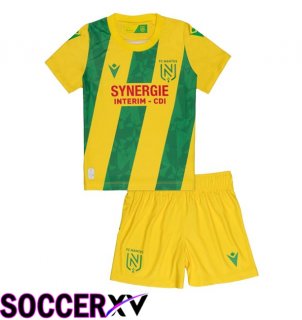 FC Nantes Kids Home Soccer Jersey Yellow 2024/2025