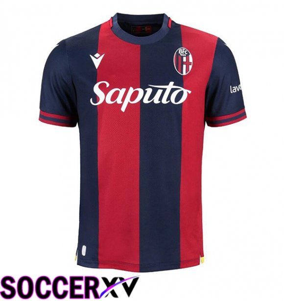 Bologna Home Soccer Jersey Blue Red 2024/2025