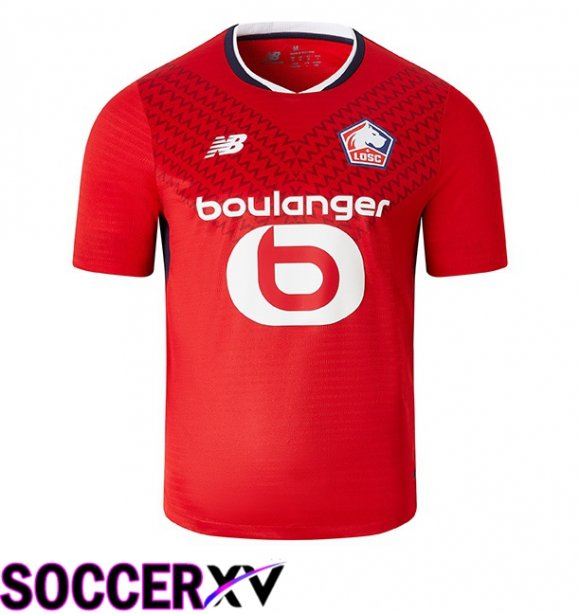 Lille OSC Home Soccer Jersey Red 2024/2025