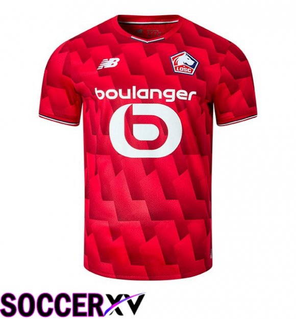 Soccer Jersey Lille OSC Home Red 2025/2026