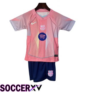 Soccer Jersey Barcelona Kids Special Edition Pink 2025/2026