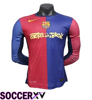 Soccer Jersey FC Barcelona Travis Scott Long sleeve Home 2024/2025