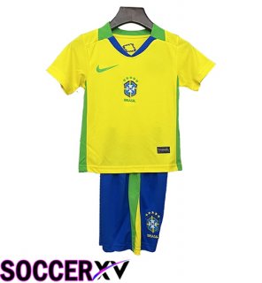 Soccer Jersey Brazil Kids Home 2025/2026