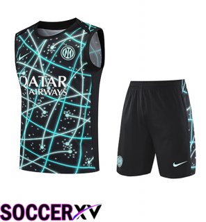 Gilet De Soccerball Inter Milan Kids Black/Blue 2025/2026