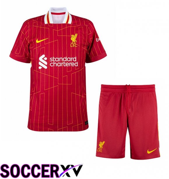 FC Liverpool Kids Home New Soccer Jersey 2024/2025