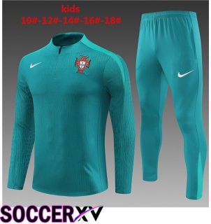 Portugal Kids kit Training Tracksuit Green 2024/2025