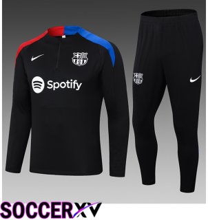 FC Barcelona Kids kit Training Tracksuit Black 2024/2025