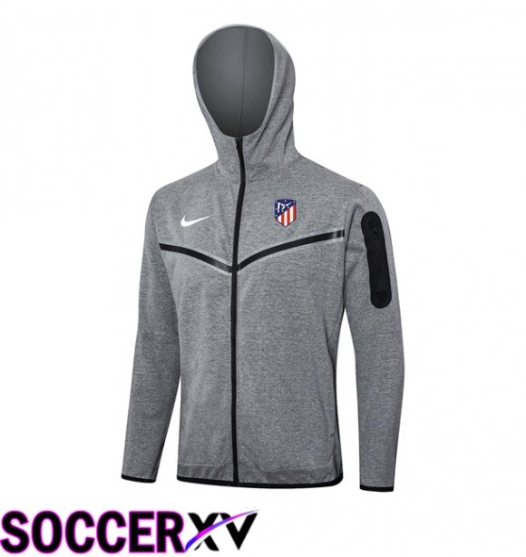 Atletico Madrid Training Sweatshirt Hoodie Grey 2024/2025