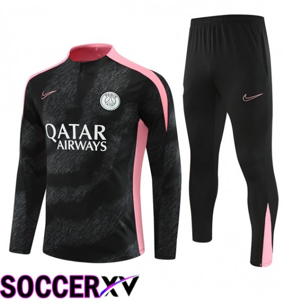 Paris PSG kit Training Tracksuit Black 2024/2025