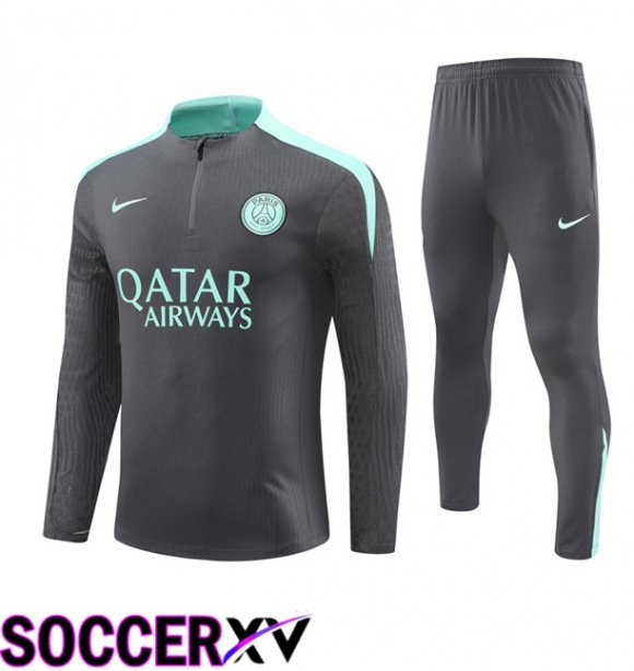 Paris PSG kit Training Tracksuit Grey 2024/2025