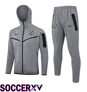 FC Chelsea Training Sweatshirt Hoodie Grey 2024/2025