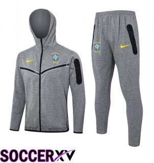 Brazil Training Sweatshirt Hoodie Grey 2024/2025