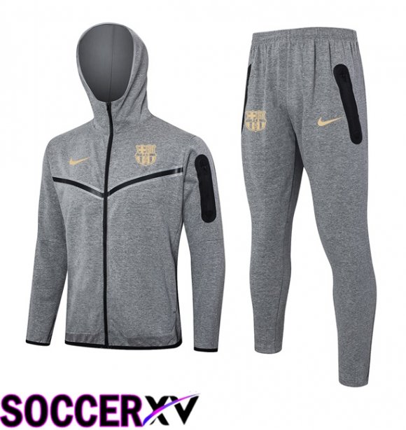 FC Barcelona Training Sweatshirt Hoodie Grey 2024/2025