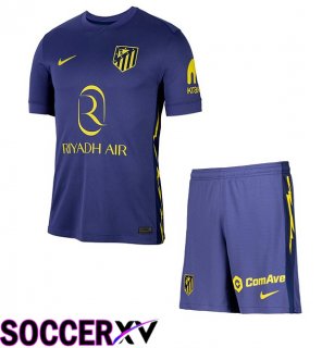 Soccer Jersey Atletico Madrid Kids Away Blue Royal 2025/2026