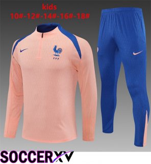 kit Training Tracksuit France Kids Pink 2025/2026