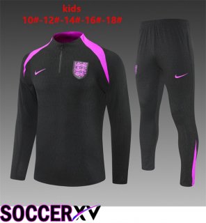 kit Training Tracksuit England Kids Black 2025/2026