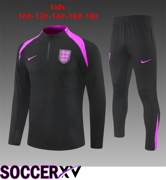 kit Training Tracksuit England Kids Black 2025/2026