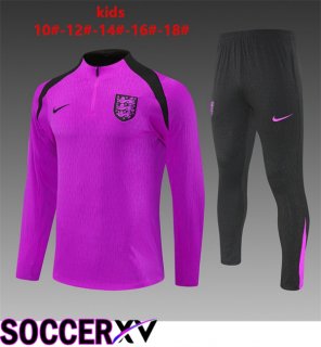kit Training Tracksuit England Kids Purple 2025/2026