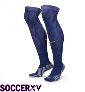 Soccer Socks Atletico Madrid Away Blue Royal 2025/2026
