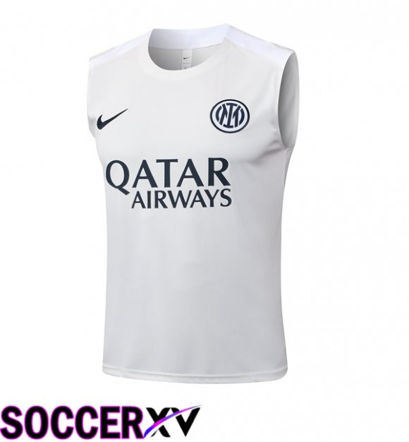 Gilet Soccer Inter Milan White 2025/2026