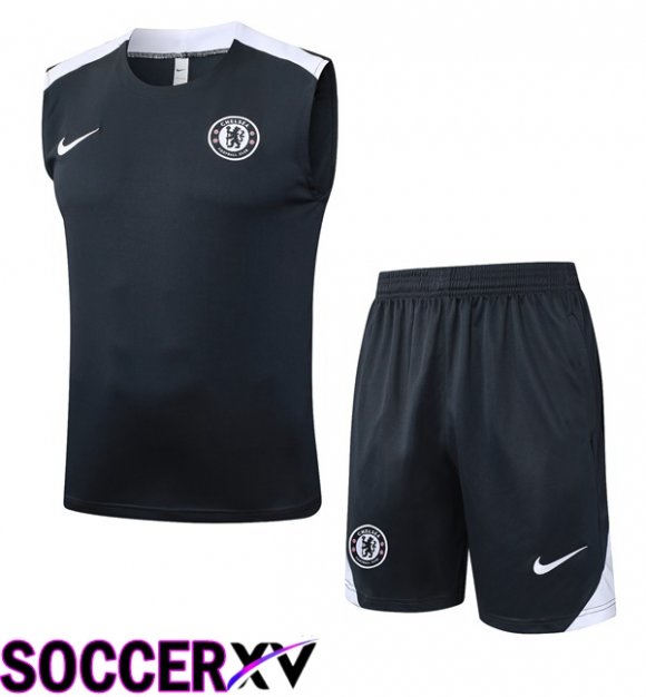 Gilet Soccer FC Chelsea + Shorts Blue Royal 2025/2026