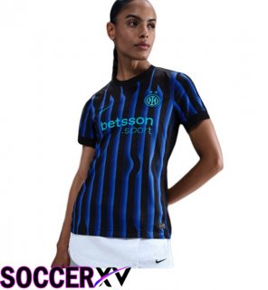 Soccer Jersey Inter Milan Women Home Blue Black 2025/2026