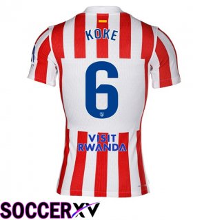Soccer Jersey Atletico Madrid (KOKE 6) Home Red 2025/2026