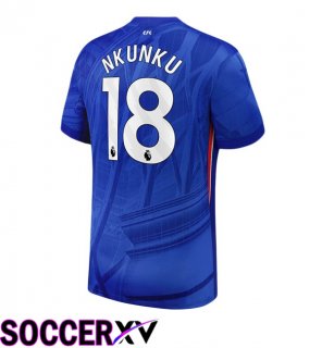 Soccer Jersey FC Chelsea (Nkunku 18) Home Blue 2025/2026