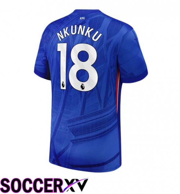 Soccer Jersey FC Chelsea (Nkunku 18) Home Blue 2025/2026