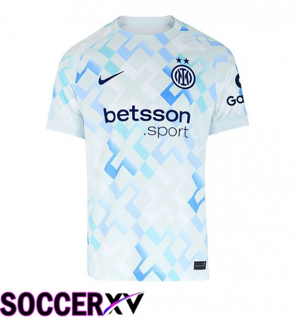 Soccer Jersey Inter Milan Away White Blue 2025/2026