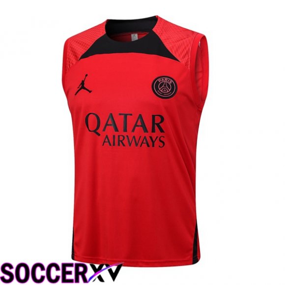 Paris PSG Soccer Vest Red 2023/2024