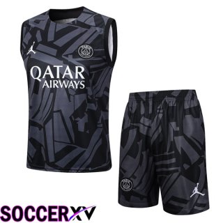 Paris PSG Soccer Vest + Shorts Black 2023/2024