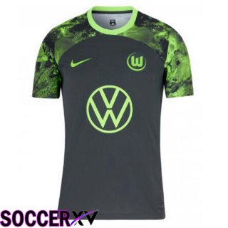 Vfl Wolfsburg Soccer Jersey Away Black 2023/2024