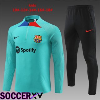 FC Barcelona Kids Training Tracksuit Suit Blue 2023/2024