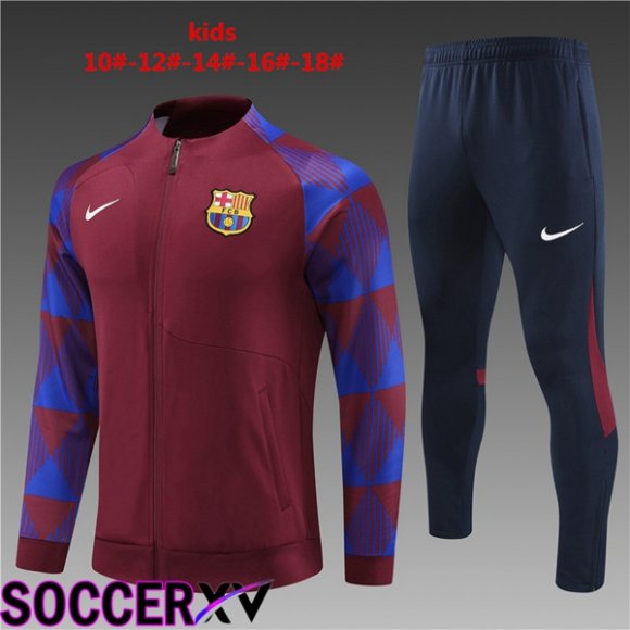 FC Barcelona Kids Training Jacket Suit Red 2023/2024