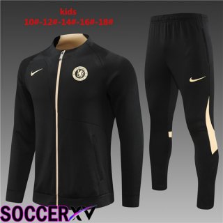 FC Chelsea Kids Training Jacket Suit Black 2023/2024